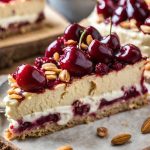 Heavenly Cherry Almond Bliss Cheesecake