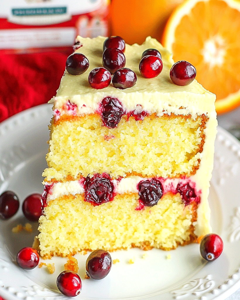 Cranberry Orange Cake Recipe - Easy Holiday Dessert