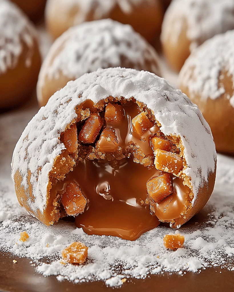 Caramel Butterfinger Snow Cookies - Easy Dessert Recipe