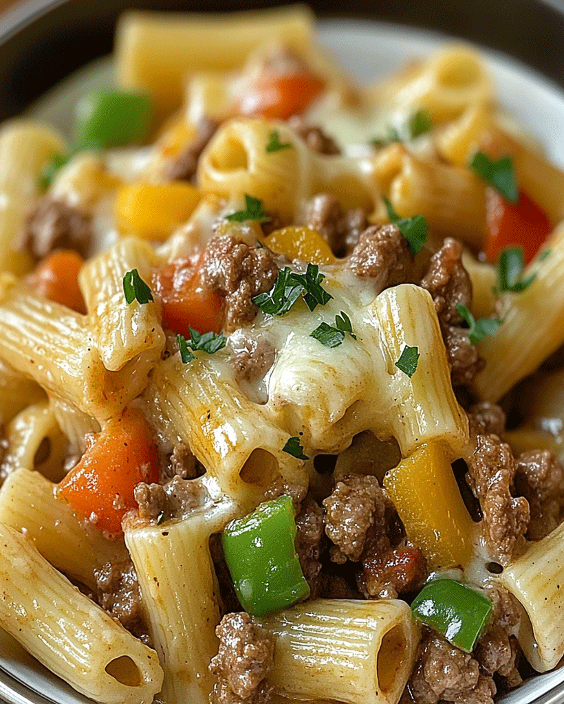 Philly Cheesesteak Pasta Recipe - Easy Family Dinner Idea