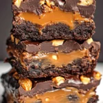 Chocolate Caramel Peanut Brownies - Easy Dessert Recipe