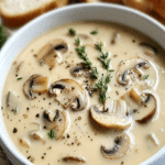 Homemade Creamy Mushroom Soup Recipe