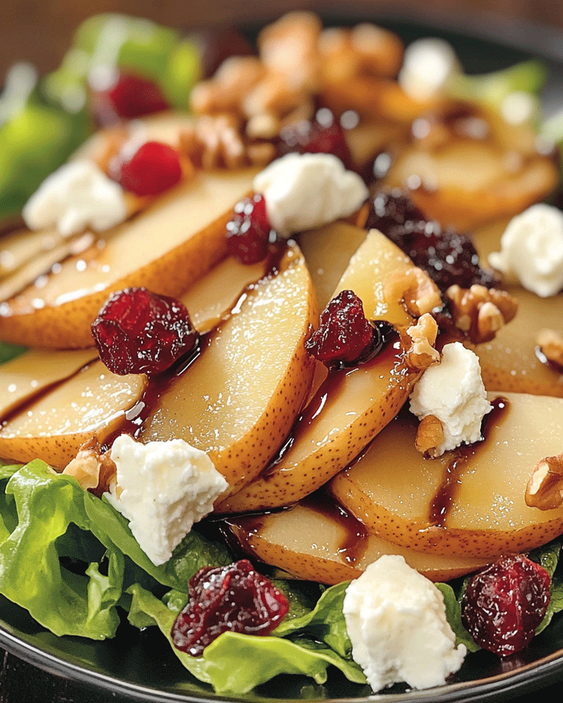 Balsamic Pear and Cranberry Salad Recipe | Healthy Recipes