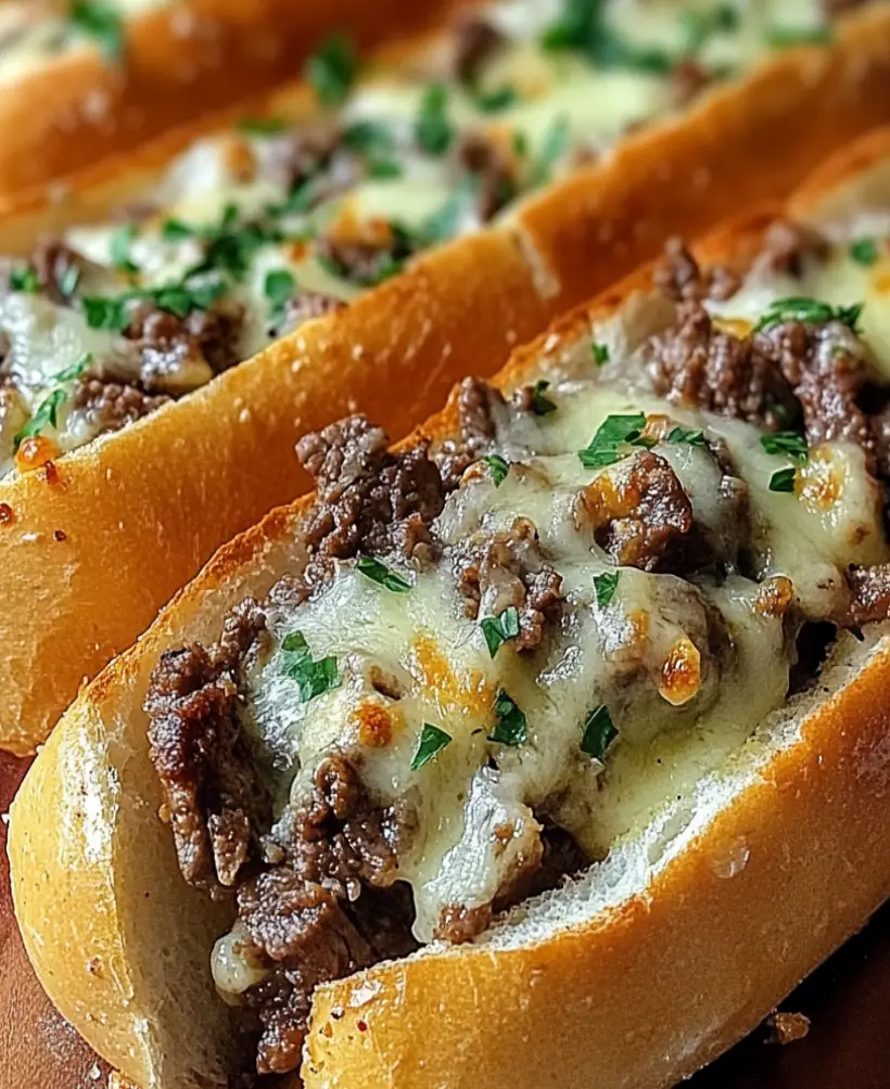 Beef Cheesesteak with Garlic Bread Magic