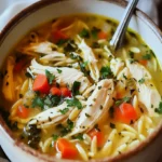 Greek Chicken Soup Lemon and Orzo Recipe Delight