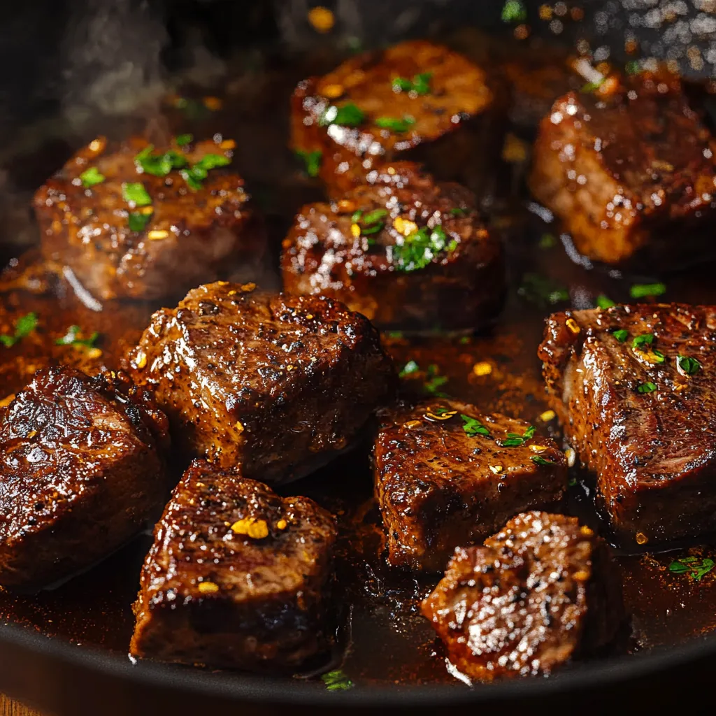 Best Garlic Butter Steak Bites