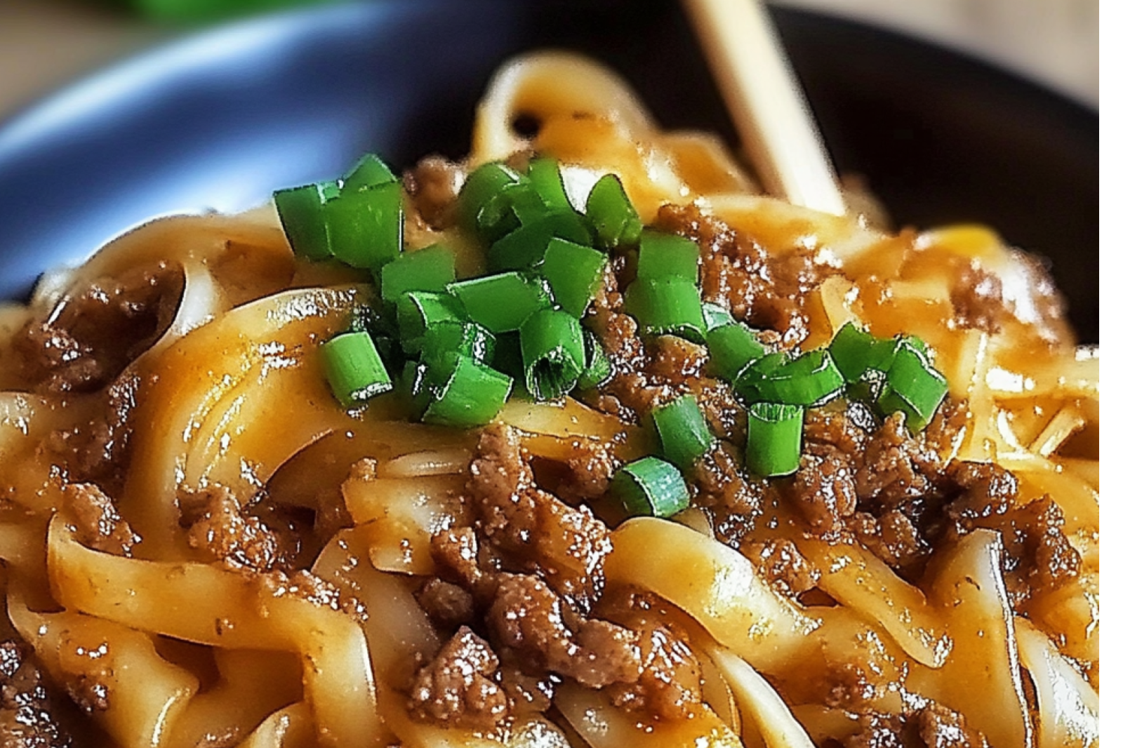 Mongolian Ground Beef Noodles