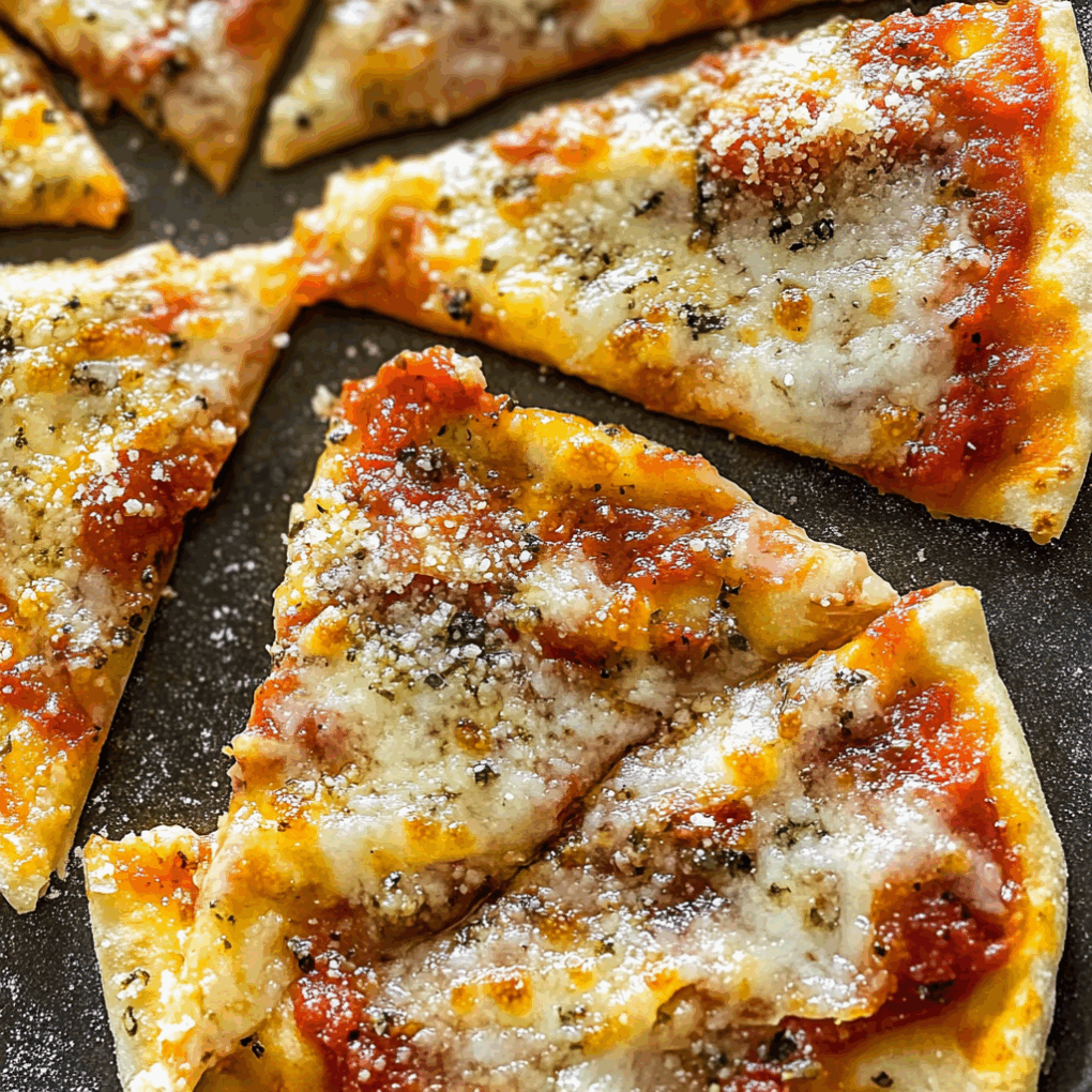 Delicious Easy 5 Minute Air Fryer Tortilla Pizza served as a complete meal