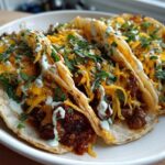 Garlic Butter Honey BBQ Beef Tacos