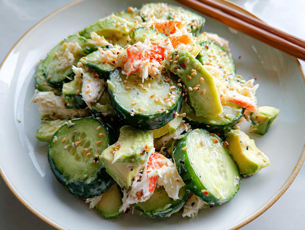 California Roll Cucumber Salad