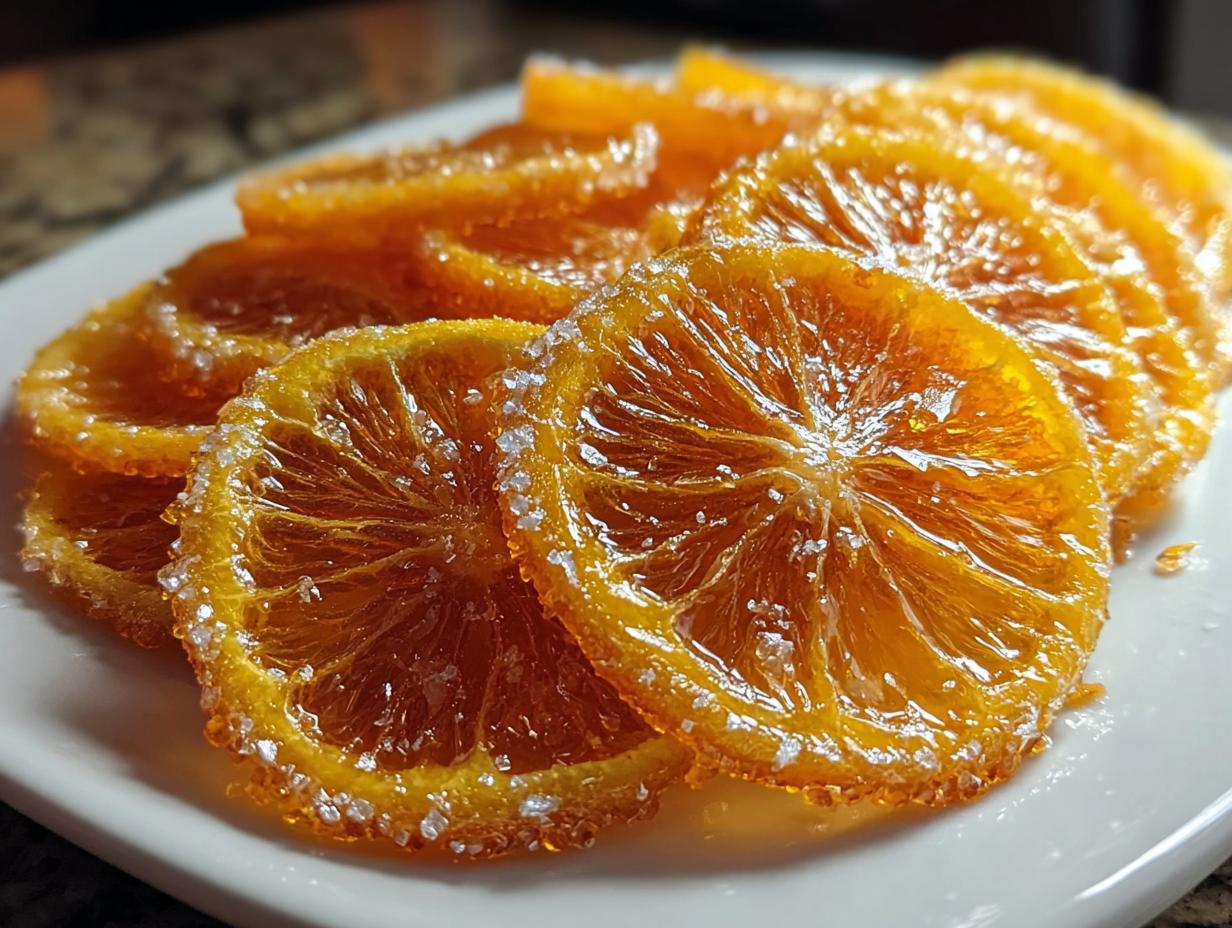 Candied Orange Slices Recipe: 4 Simple Steps 5 Candied Orange Slices Recipe: 4 Simple Steps - Candied Orange Slices - additional detail