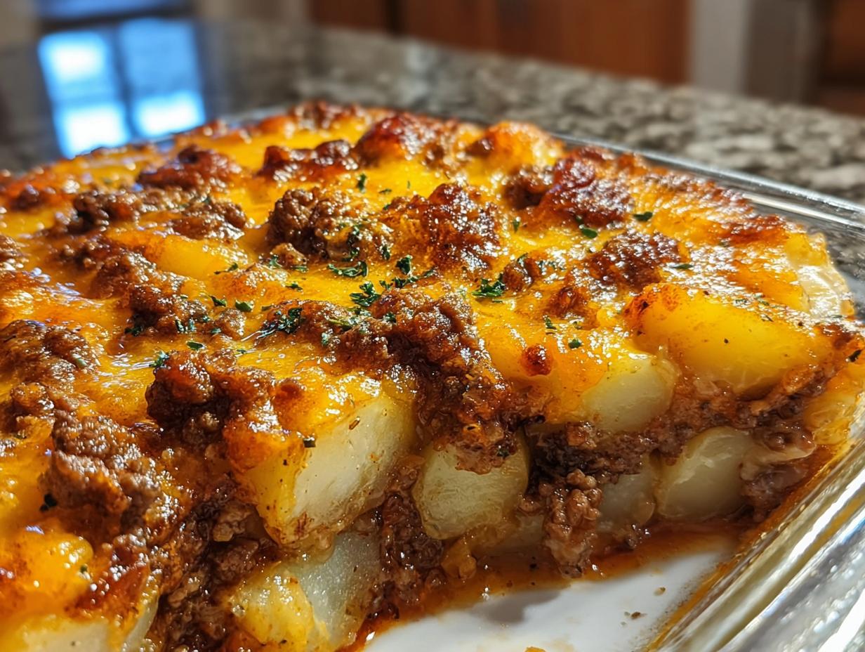 Cheesy Ground Beef Potatoes: Amazing 1-Pan Comfort 4 Cheesy Ground Beef Potatoes: Amazing 1-Pan Comfort - Cheesy Ground Beef Potatoes - additional detail