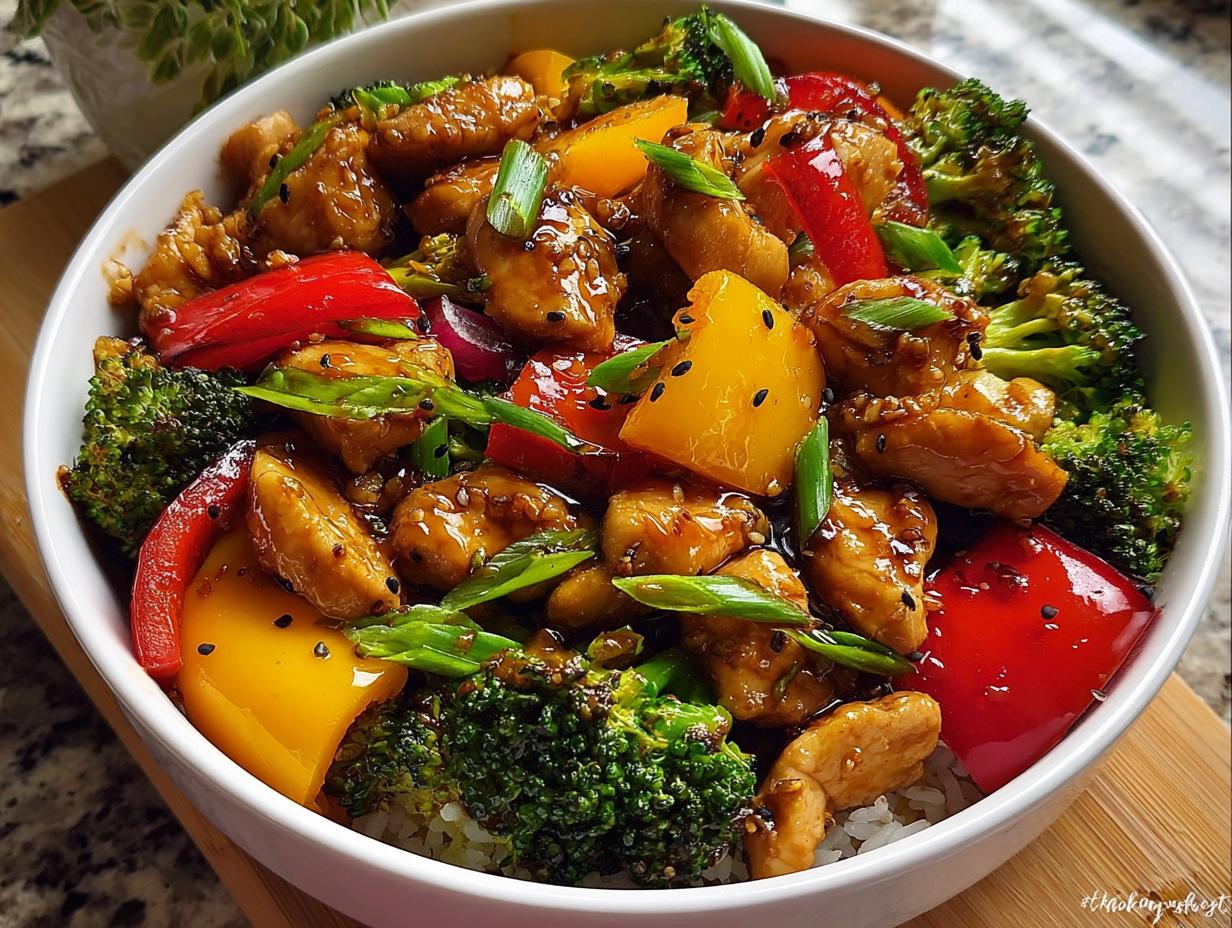 Colorful Teriyaki Chicken Stir