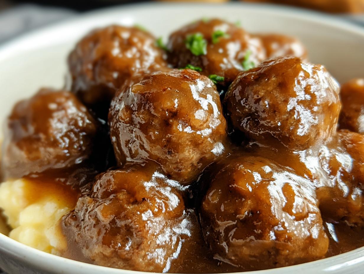 Cooker Salisbury Steak Meatballs