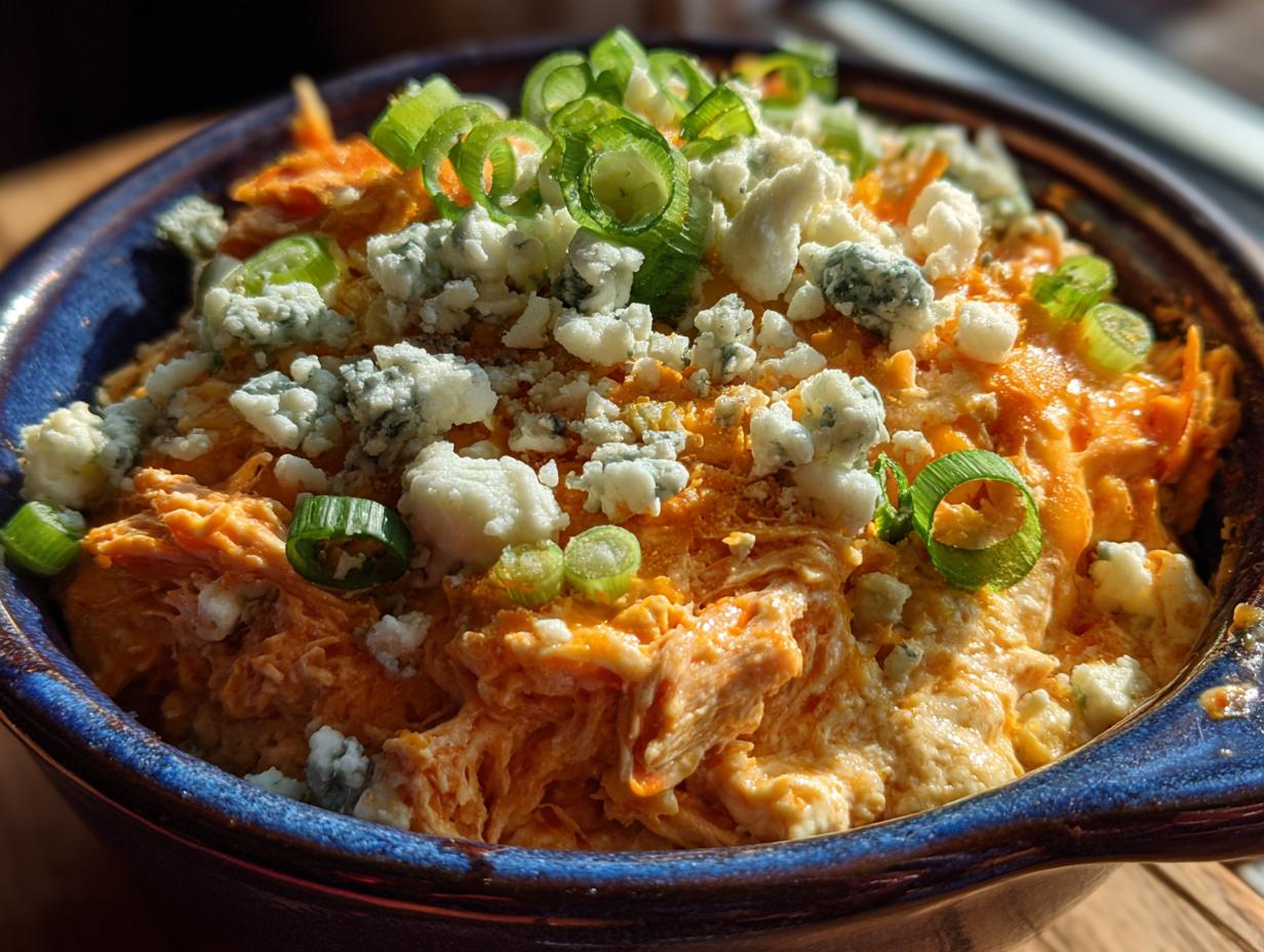 Crockpot Buffalo Chicken Dip