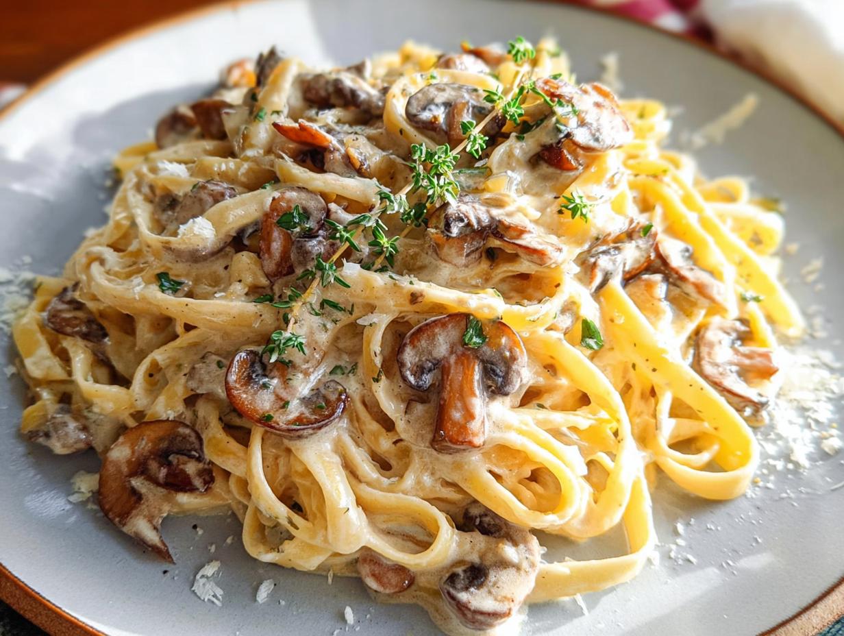 Date Night Mushroom Fettuccine Alfredo - detail 1