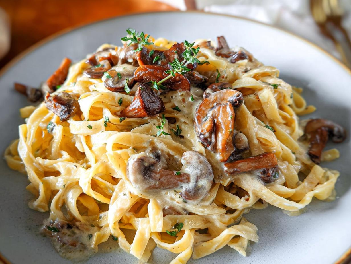 Date Night Mushroom Fettuccine Alfredo - detail 2