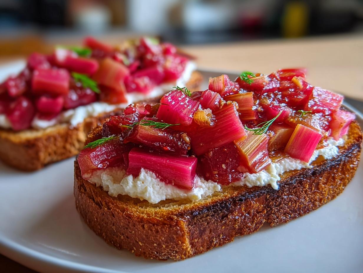 Honey Roasted Rhubarb Toast: Sweet Bliss! 5 Honey Roasted Rhubarb Toast - detail 2