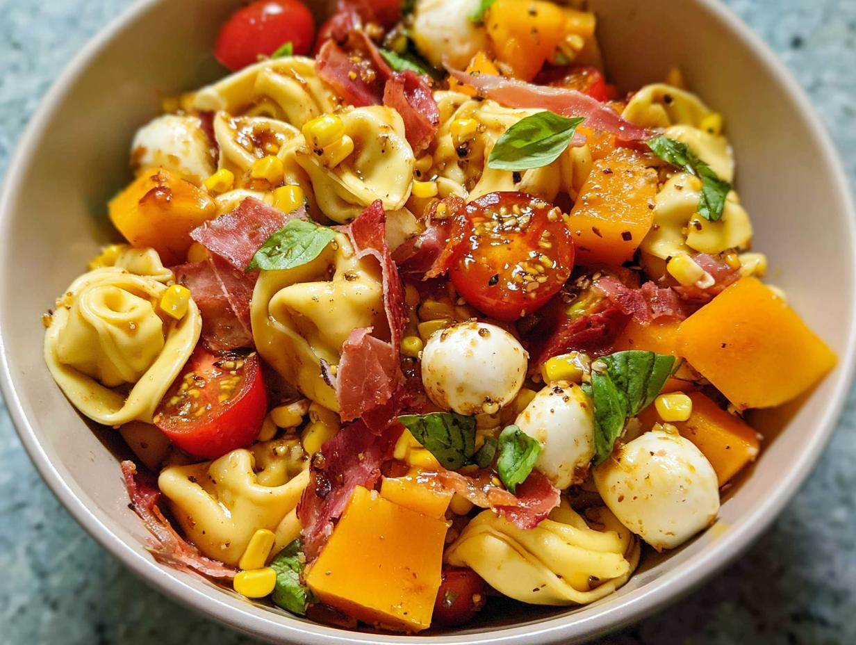 Hot Honey Tortellini Pasta Salad - detail 2