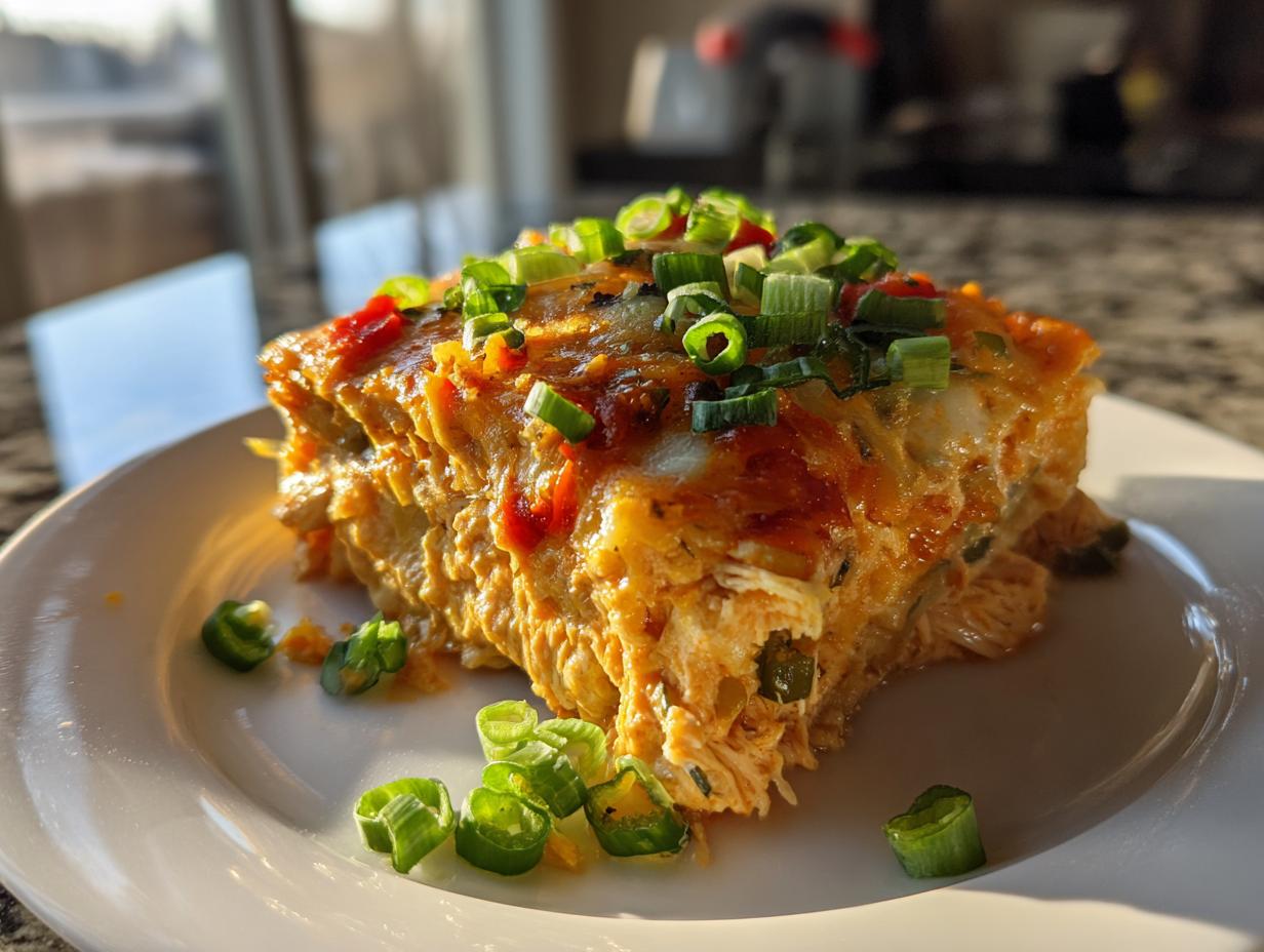Jalapeño Buffalo Chicken Casserole
