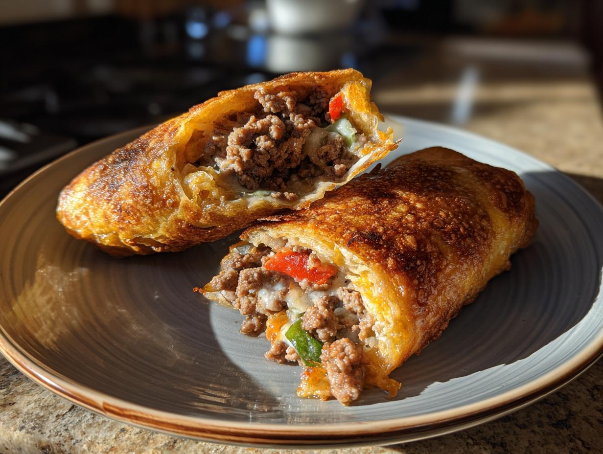 Keto Philly Cheesesteak Rolls