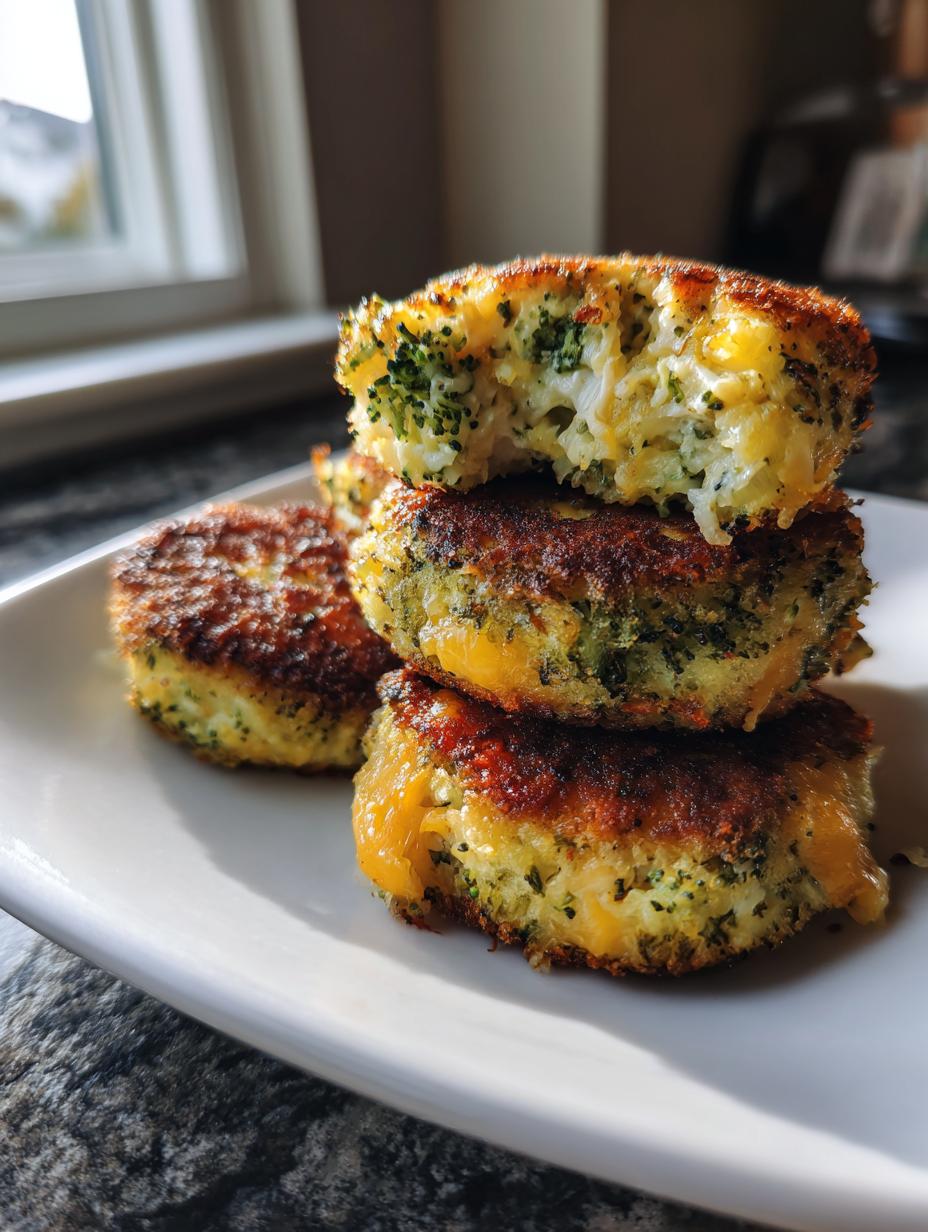 Devastatingly Delicious Low Carb Crispy Broccoli Rounds 4 Low Carb Crispy Broccoli Cheese Rounds - detail 1