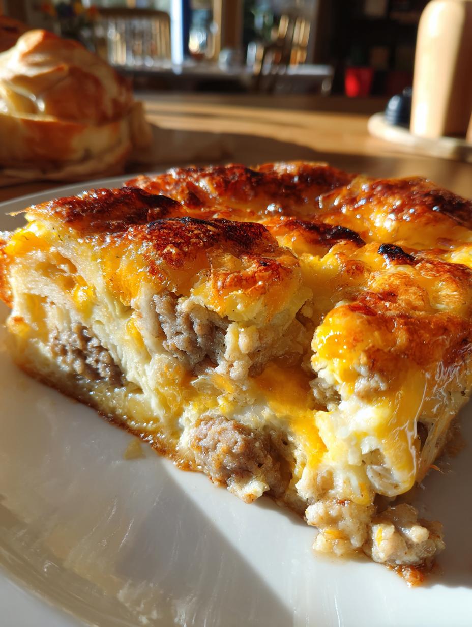 Overnight Croissant Breakfast Casserole - detail 1