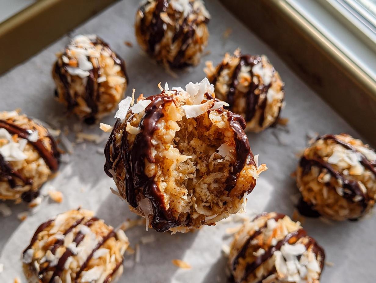 Samoa Cookie Protein Balls: 12 amazing treats 4 Samoa Cookie Protein Balls - detail 1