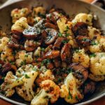 Savory Garlic Mushroom Cauliflower