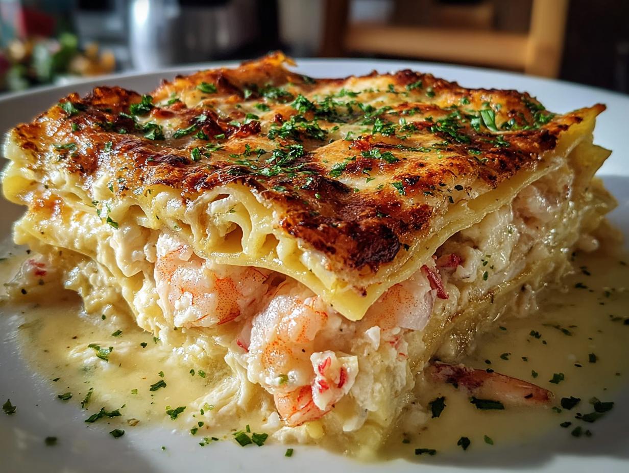 Seafood Lasagna Shrimp Crab