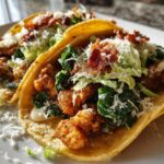 Smash Chicken Caesar Tacos