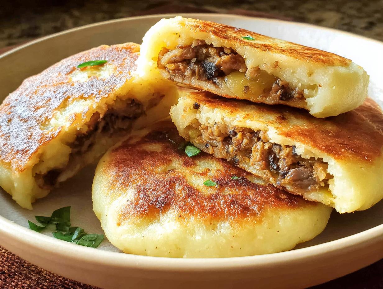 Stuffed Potato Cakes - detail 1