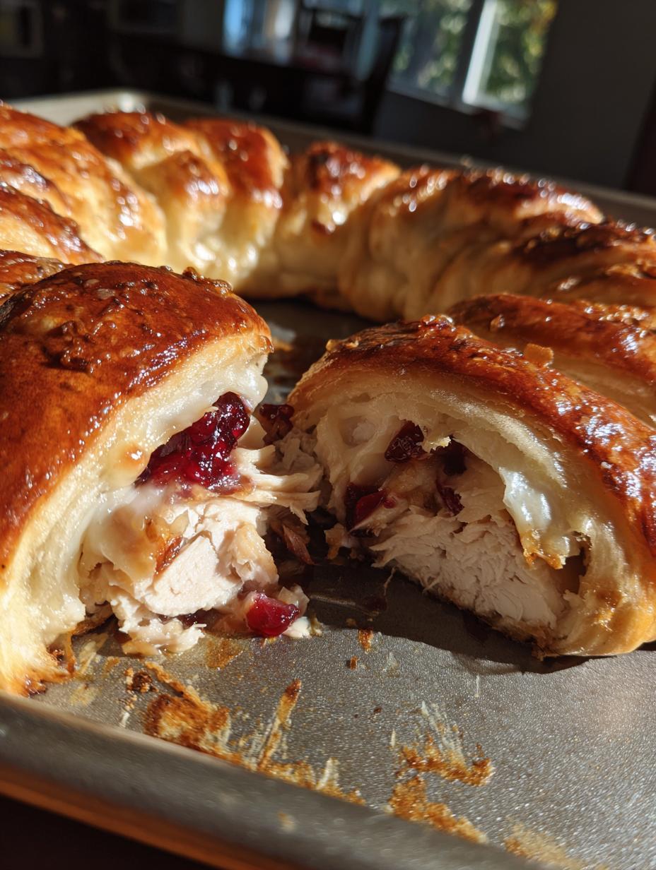 Turkey Cranberry Crescent Ring - detail 1