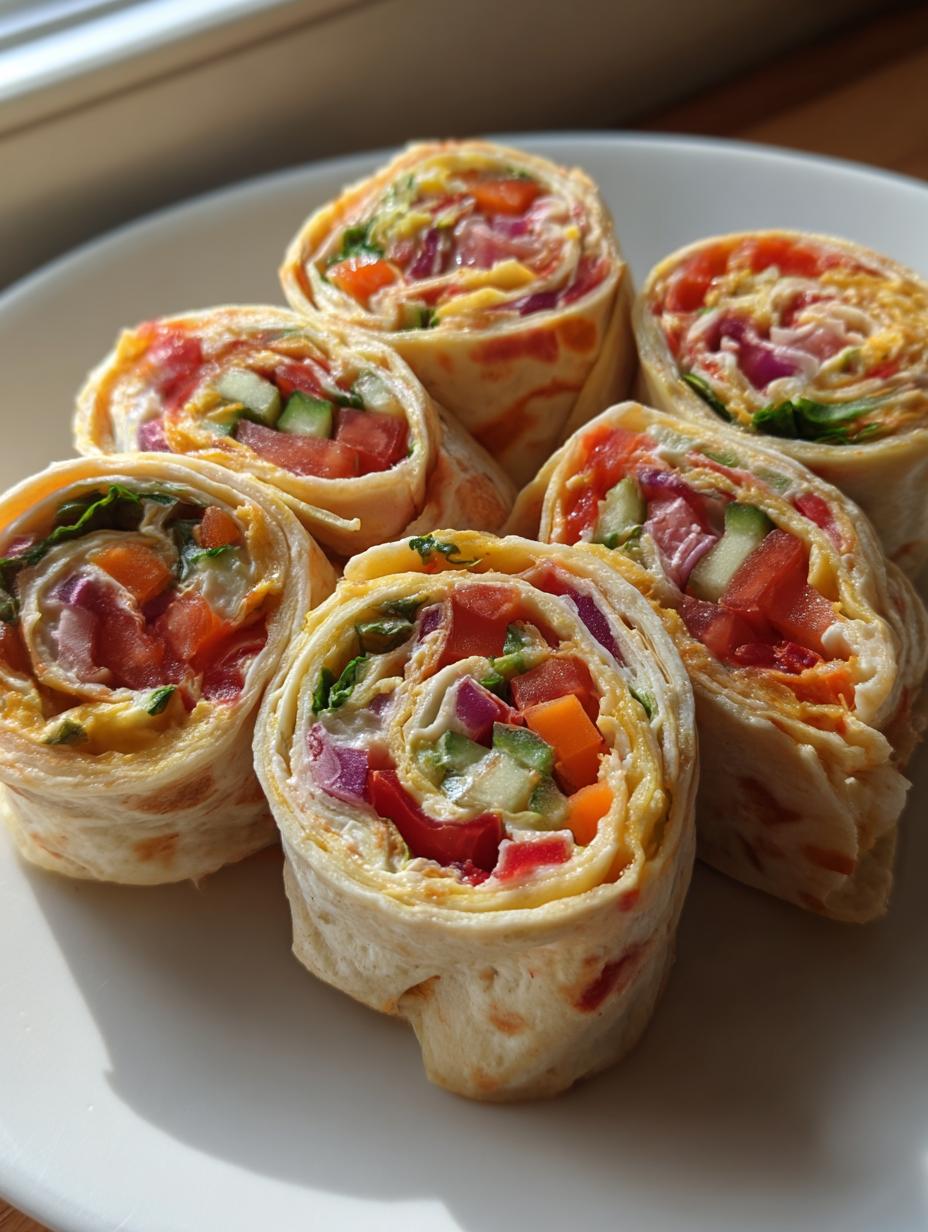 Vegetable Tortilla Roll Ups - detail 2