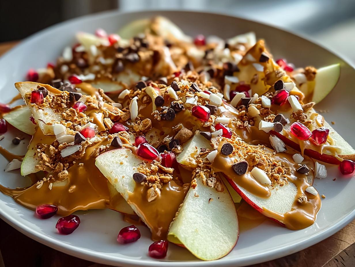 Apple Nachos: 10 Min Healthy Snack 4 Apple Nachos: 10 Min Healthy Snack - Apple Nachos Healthy Snack - additional detail