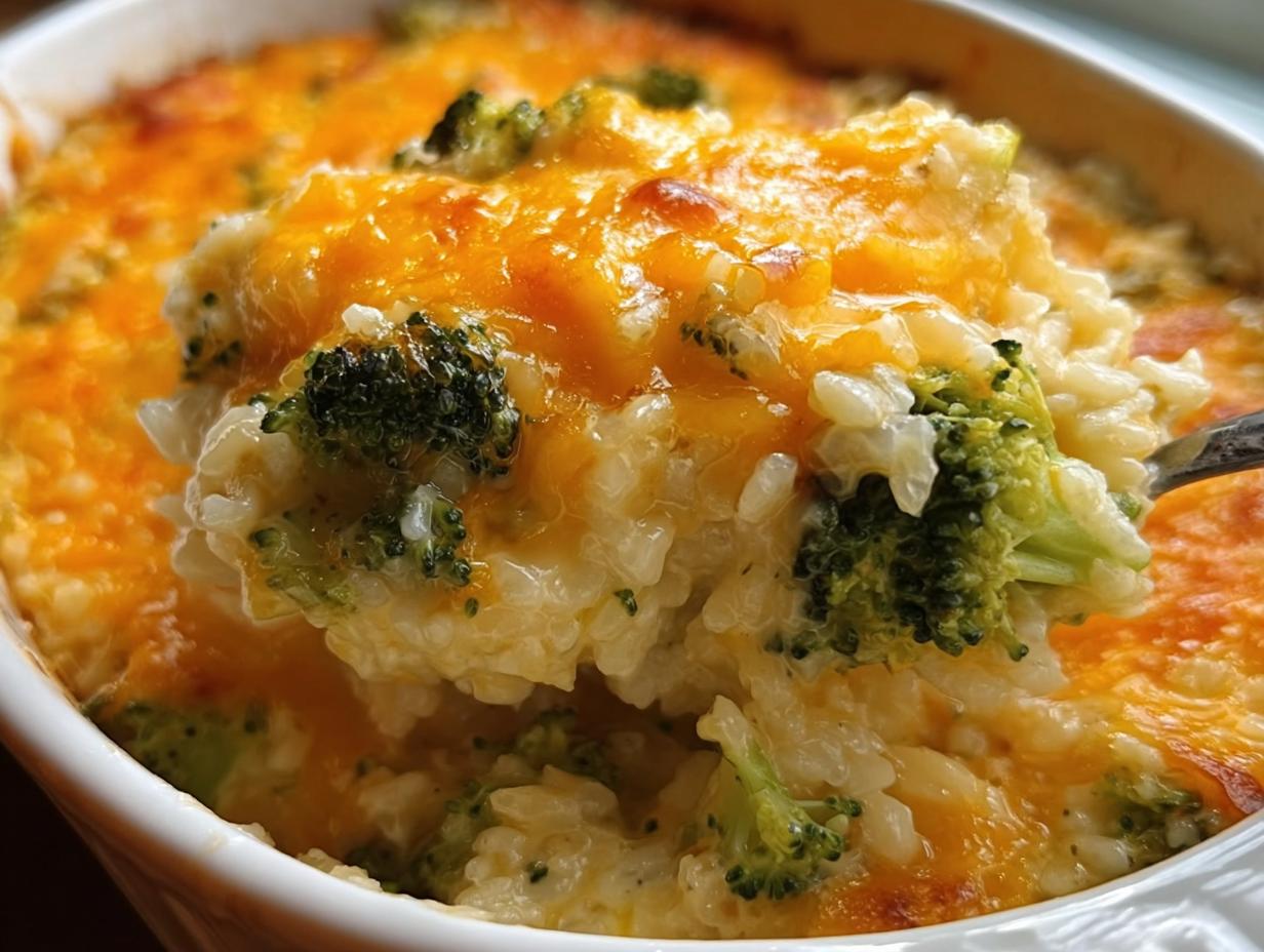 Amazing Broccoli Rice Casserole in 30 Min 4 Amazing Broccoli Rice Casserole in 30 Min - Broccoli Rice Casserole - additional detail