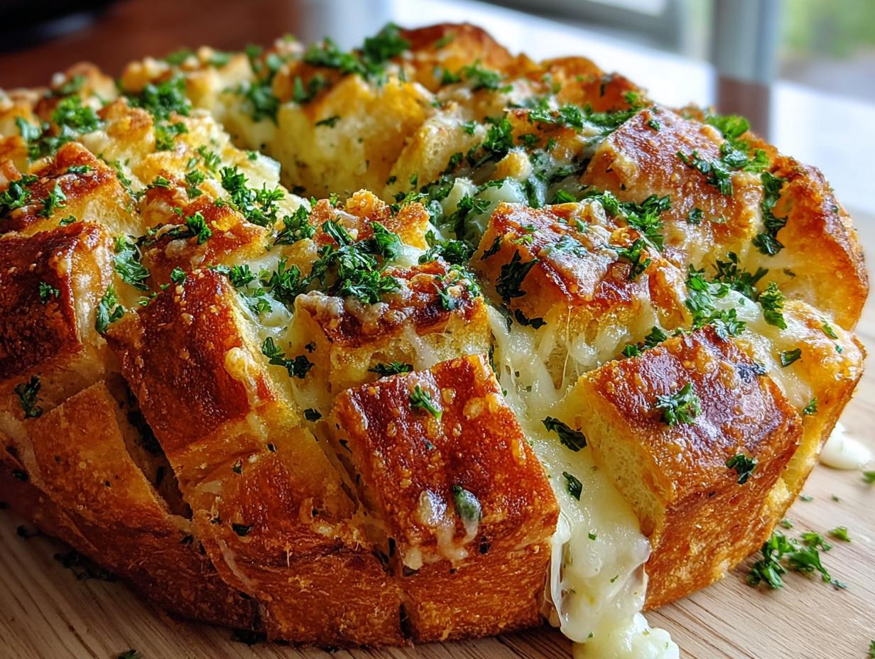 Cheesy Garlic Pull Apart: 1 Amazing Recipe - Cheesy Garlic Pull Apart - additional detail