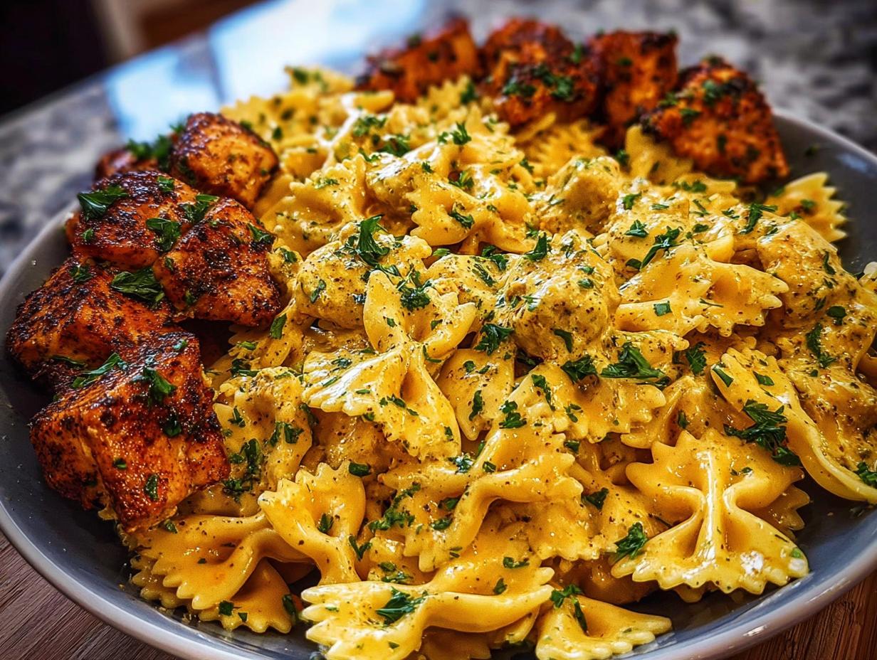 Chicken Creamy Velveeta Bowtie: Pure Comfort Food 4 Chicken Creamy Velveeta Bowtie: Pure Comfort Food - Chicken Creamy Velveeta Bowtie - additional detail