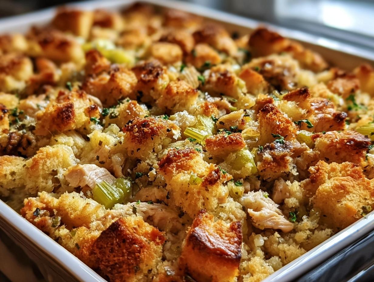 Chicken Stuffing Casserole