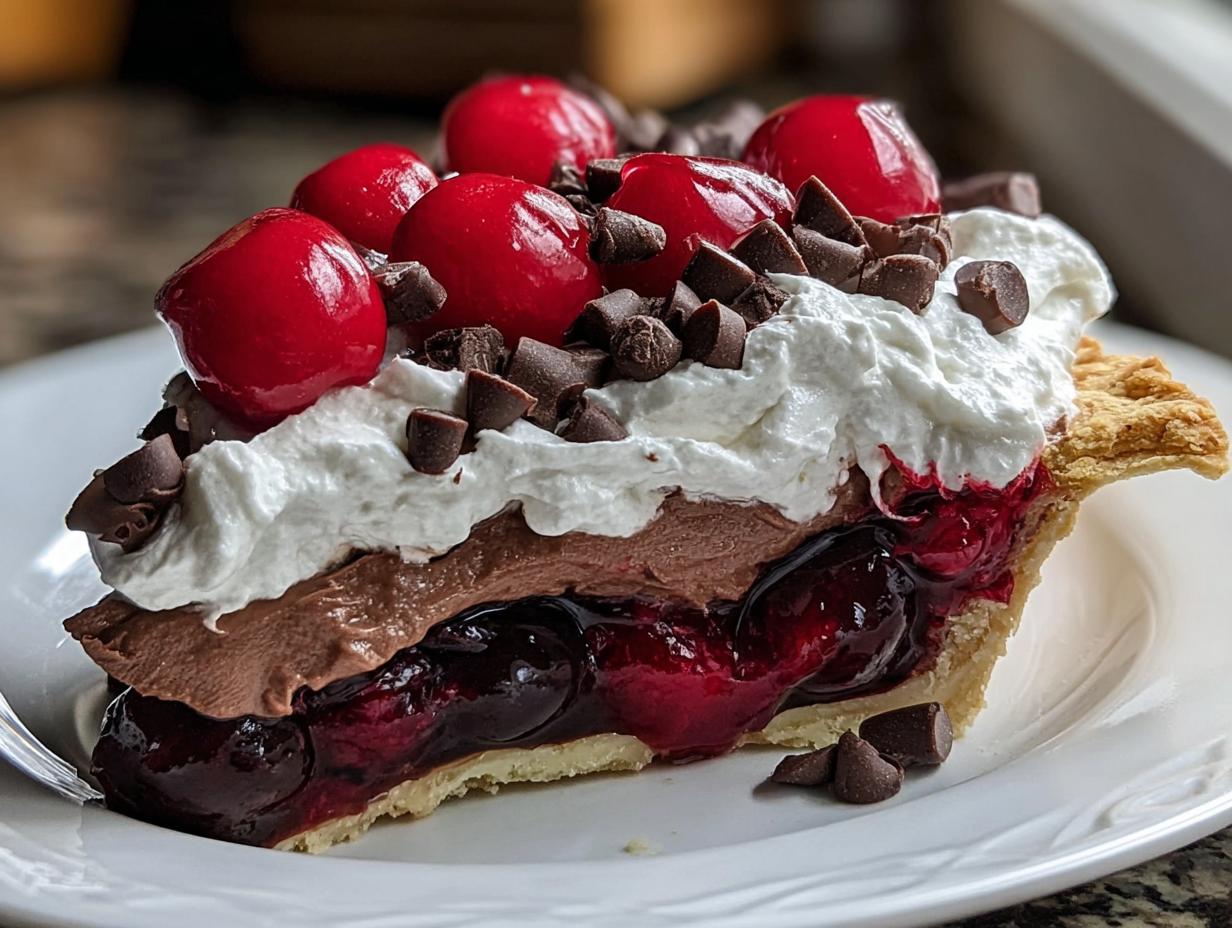 Chocolate Cherry Cream Pie