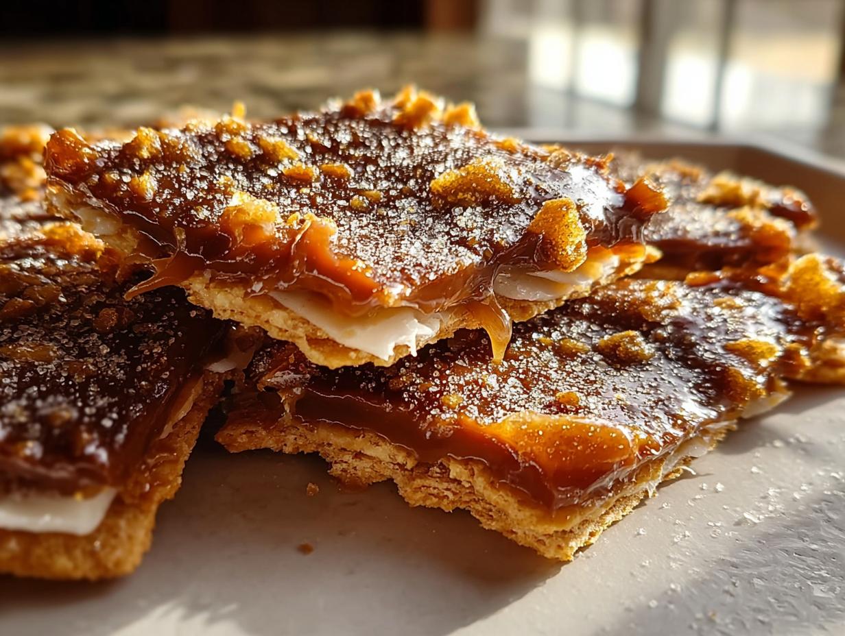 Churro Saltine Toffee Dessert