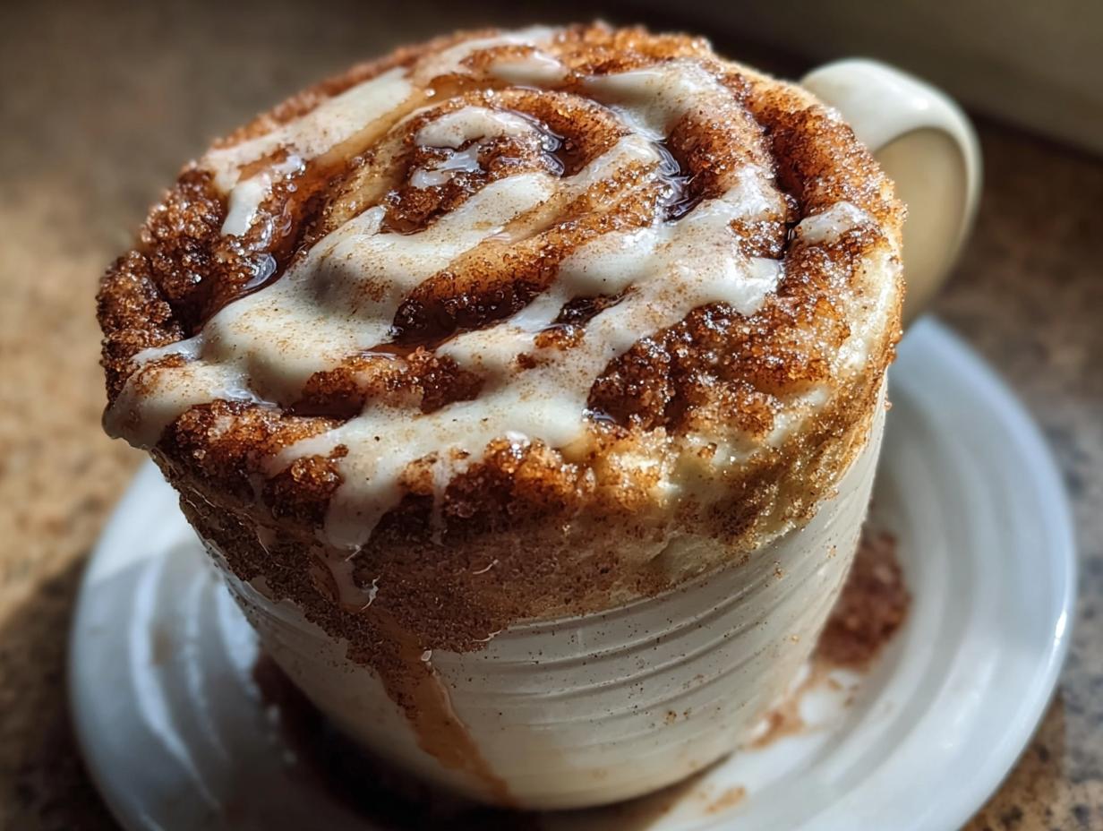 Amazing Cinnamon Roll Mug Cake in 5 Minutes 5 Amazing Cinnamon Roll Mug Cake in 5 Minutes - Cinnamon Roll Mug Cake - additional detail