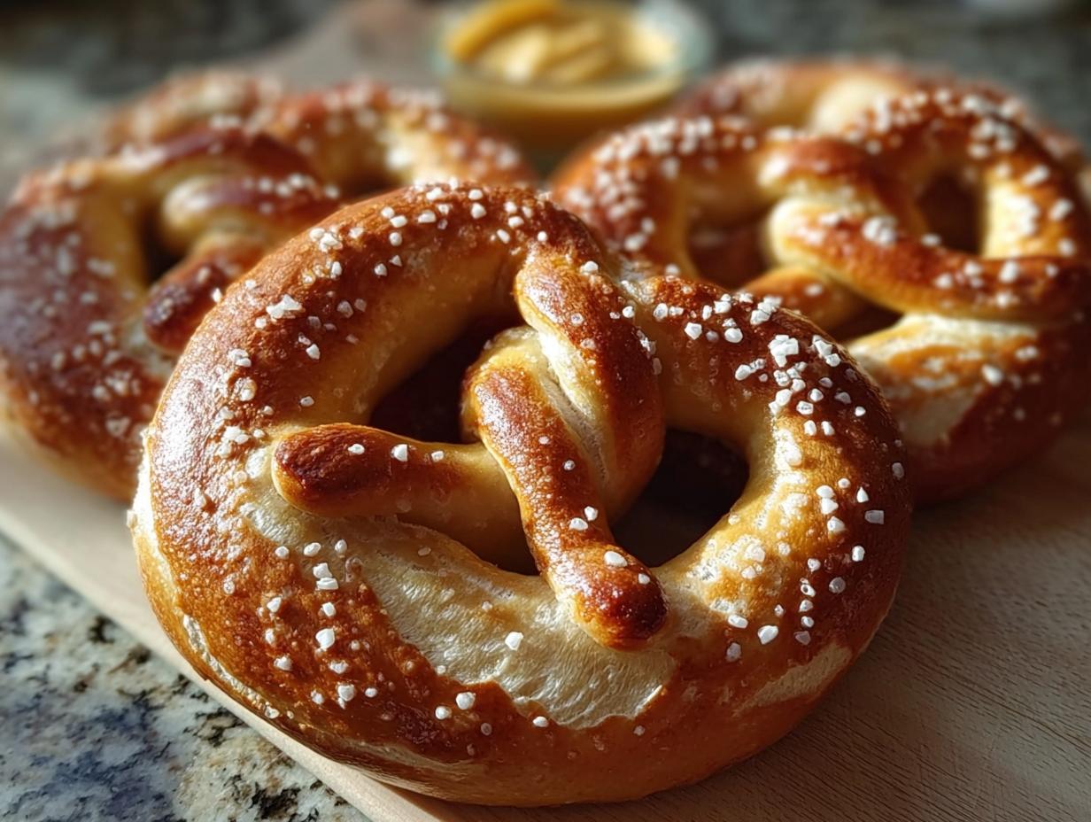 Crafting Soft Chewy Pretzels - shaping and boiling the pretzels before baking