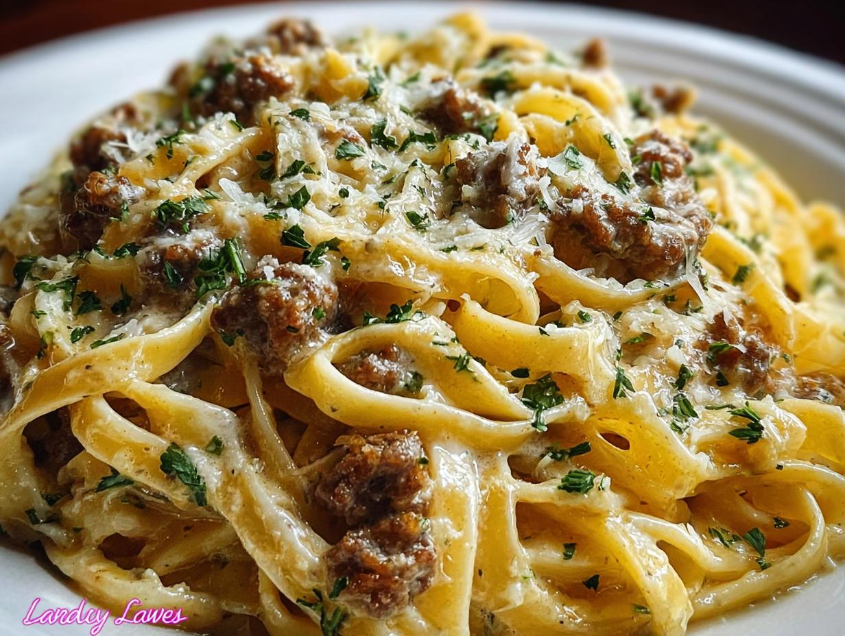 Perfect Creamy Parmesan Beef Fettuccine in 30 Min 4 Perfect Creamy Parmesan Beef Fettuccine in 30 Min - Creamy Parmesan Beef Fettuccine - additional detail