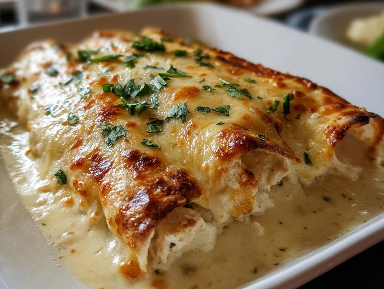 Creamy White Chicken Enchiladas: Simple & Delicious 4 Creamy White Chicken Enchiladas: Simple & Delicious - Creamy White Chicken Enchiladas - additional detail