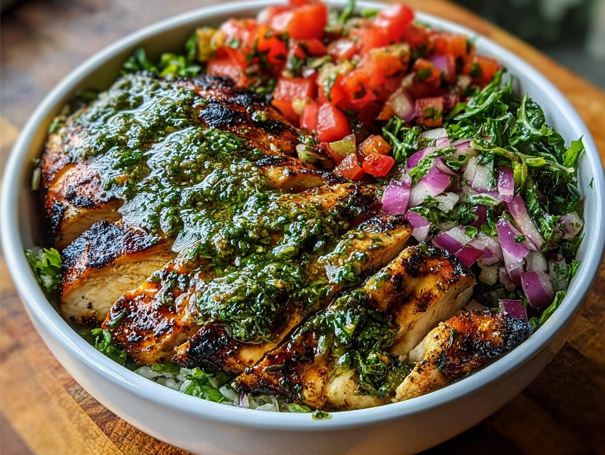 Amazing Grilled Chicken Chimichurri Bowl 6 Amazing Grilled Chicken Chimichurri Bowl - Grilled Chicken Chimichurri Bowl - additional detail