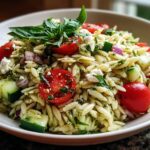 Orzo Pesto Salad Light