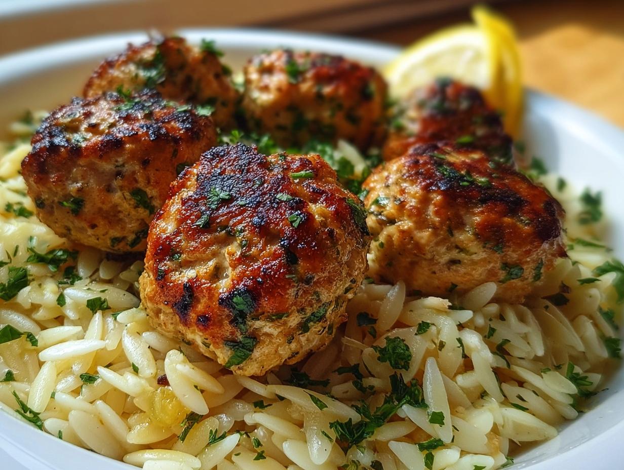 Savory Greek Chicken Meatballs