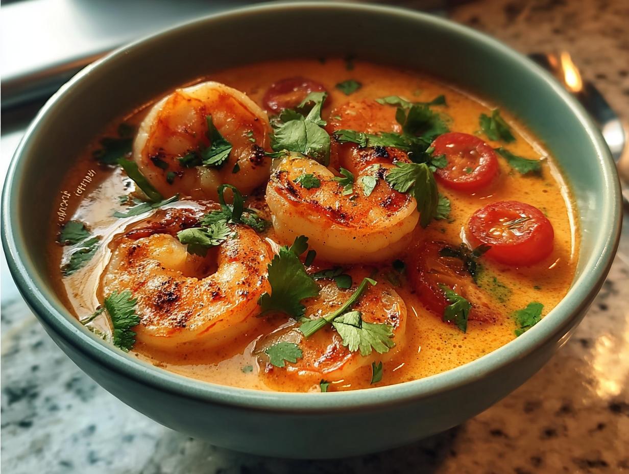 Spicy Coconut Shrimp Soup: 1 Creamy Comfort 4 Spicy Coconut Shrimp Soup: 1 Creamy Comfort - Spicy Coconut Shrimp Soup - additional detail