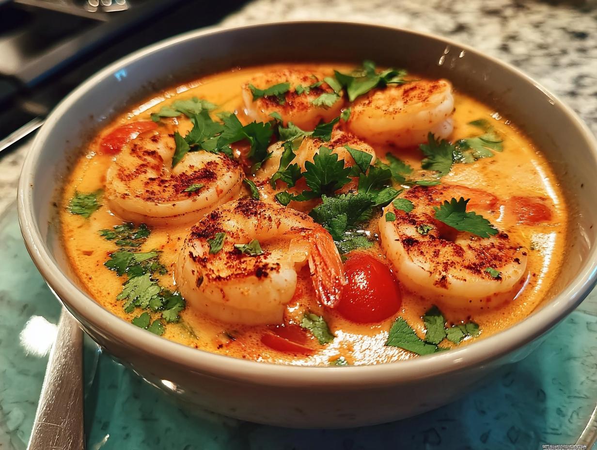 Spicy Coconut Shrimp Soup: 1 Creamy Comfort 5 Spicy Coconut Shrimp Soup: 1 Creamy Comfort - Spicy Coconut Shrimp Soup - additional detail